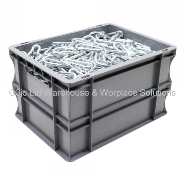 Wholesale Factory Price Heavy Duty Large HDPE Industrial Reusable Rigid Solid Stackable Plastic Pallet Bins For Store Metal Part - Plastic Pallet Box, Stackable And Foldable Box